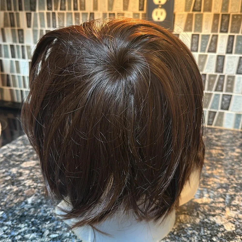 Baruisi Synthetic Short Wig Brown Bob With 4‎ New Hair Nets